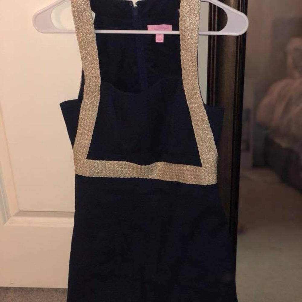 Lilly Pulitzer navy shift dress